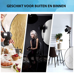 YONO Reflectiescherm Fotografie Opvouwbaar XL - Achtergrondscherm 150 cm - 5in1