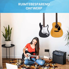 YONO Luxe Gitaar Muurbeugel - Wandbeugel - Ophangbeugel Standaard - Hanger Muur Houder - Hout