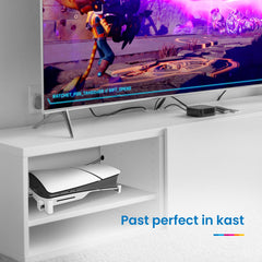 YONO Horizontale Standaard geschikt voor Playstation 5 SLIM - PS5 Stand Liggend - Houder - Lichtgrijs