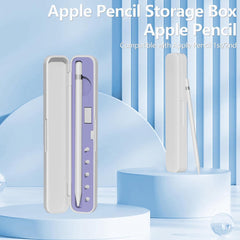 YONO Case en Tips geschikt voor Apple Pencil / 2 / Pro - Opbergbox Bescherm Hoes en 5 Punten - 7in1 - Wit