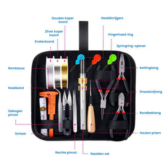 YONO Complete Sieraden Maken Starterspakket - Volwassenen Pakket - DIY Kettingen / Oorbellen / Armbanden - Onderdelen en Gereedschap Set - XL