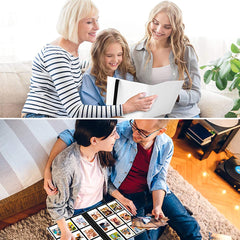 YONO Fotoalbum 360 voor Instant Camera Fotopapier - Fotoboek Geschikt voor Fujifilm Instax Mini 12 / 11 / 9 / 8 / 7s / 25 / 90 / Link / SP-2 / Liplay - Film Polaroid - Kodak - Square en Meer - Wit