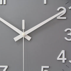 YONO Wandklok Modern - Stille Klok - 30 cm - Grijs