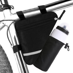 YONO Frame Tas Fiets met Bidonhouder - Geschikt voor Racefiets / Mountainbike - Alternatief voor Stuurtas / Zadeltas - Zwart