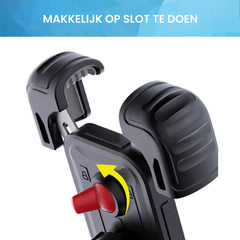 YONO Luxe Telefoonhouder Universeel - GSM Houder Fiets - Motor - Scooter - Mountainbike - Ebike - Fietshouder voor Smartphones - 360 Graden Rotatie – Zwart