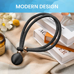 YONO Luxe Gordijn Houder - Gordijn Embrasse Modern - Gordijnbinder Touw - 2 Stuks - Zwart