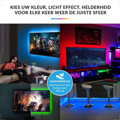 YONO LED Strip - RGB - 1 Meter Incl Afstandsbediening - USB aansluiting