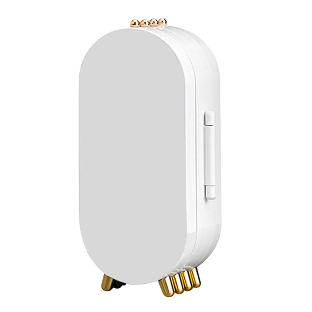 YONO Compacte Sieradenhouder met Spiegel - Sieraden Display Organizer - Oorbellen Standaard - Oorbellenrekje - Ketting Houder - Sieradendoosje - Wit