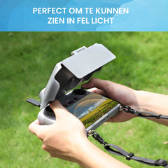 YONO Zonnekap geschikt voor DJI Mini 4 Pro / Air 3 - Zonneklep Scherm - Bescherming Accessoires - Grijs