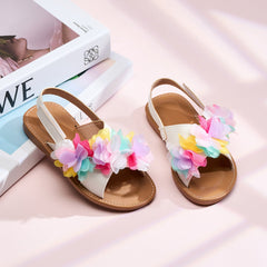 YONO Sandalen Meisje - Open Zomer Schoenen Meisjes - Wit - Maat 30