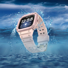 YONO Shock Resist Bandje geschikt voor Fitbit Versa 3 / 4 / Sense - Lichtroze