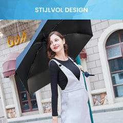 YONO Mini Paraplu Opvouwbaar - Kleine Zak Regenscherm - Zonneparaplu UV Bescherming - Donkerblauw