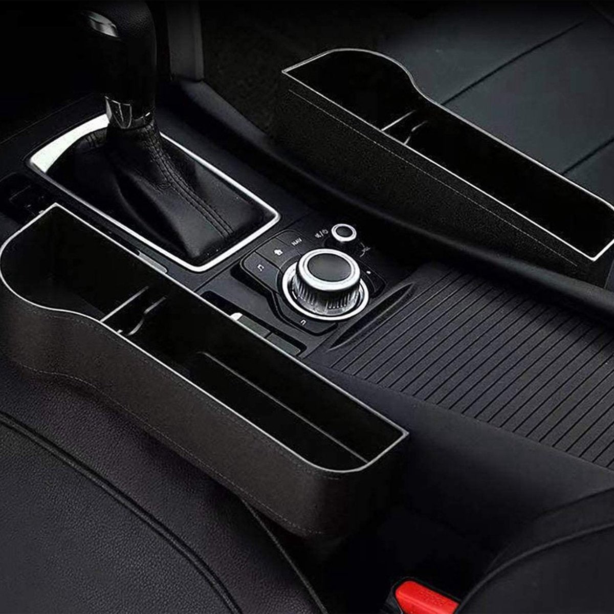 YONO Organizer met Bekerhouder Auto - Universele Autostoel Accessoires - Drankhouder - 2 stuks