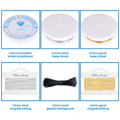 YONO Complete Sieraden Maken Starterspakket - Volwassenen Pakket - DIY Kettingen / Oorbellen / Armbanden - Onderdelen en Gereedschap Set - XL