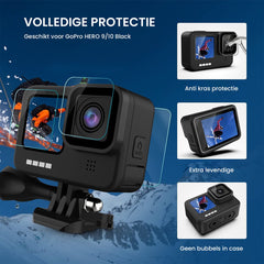 YONO Duik Accessoires Set geschikt voor GoPro Hero 12/11/10/9 - Case - Housing - Screen Protectors - Filters - Anti Fog inserts - 15in1