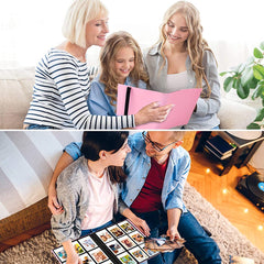 YONO Fotoalbum 360 voor Instant Camera Fotopapier - Fotoboek Geschikt voor Fujifilm Instax Mini 12 / 11 / 9 / 8 / 7s / 25 / 90 / Link / SP-2 / Liplay - Film Polaroid - Kodak - Square en Meer - Roze