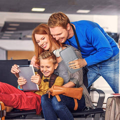 YONO Reis Portemonnee met Paspoort Houder - Documenten Organizer Hoesje - Kaarthouder Pasjes Tasje - Donkerblauw