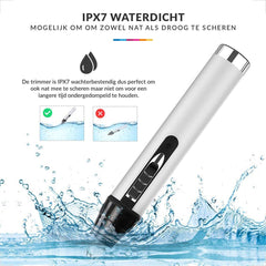 YONO Neustrimmer Multifunctioneel 4 in 1 - Wenkbrauw Trimmer - Oortrimmer - Oplaadbaar - Mannen en Vrouwen