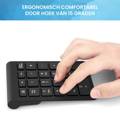 YONO Numpad Draadloos - Numeriek Toetsenbord - Keypad 2.4 ghz - Zwart