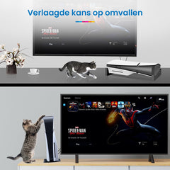 YONO Horizontale Standaard geschikt voor Playstation 5 SLIM - PS5 Stand Liggend - Houder - Zwart