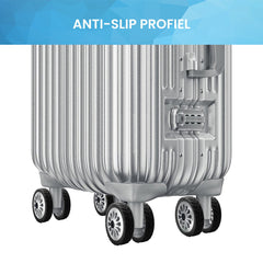 YONO Siliconen Kofferwiel Beschermers met Profiel - 8 Stuks - Zwart