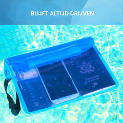 YONO Heuptasje Waterdicht - Fanny Pack Doorzichtig - Waterdichte Heuptas - Vakantie - Reizen - Festival - Dames en Heren - Blauw