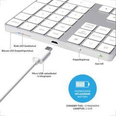 YONO Numpad Draadloos – Numeriek Toetsenbord met Bluetooth – Keypad