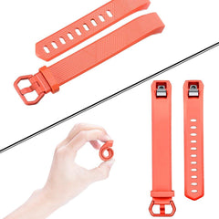 YONO Siliconen Bandje geschikt voor Fitbit Alta (HR) - Oranje - Large