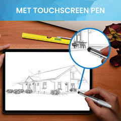 YONO Multitool Pen - Liniaal - Waterpas - Schroevendraaier - Zaklamp - Opener - Stylus - 9in1