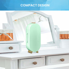 YONO Compacte Sieradenhouder met Spiegel - Sieraden Display Organizer - Oorbellen Standaard - Oorbellenrekje - Ketting Houder - Sieradendoosje - Mintgroen