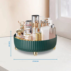 YONO Make Up Organizer Draaitafel - Opbergdoos voor Skincare / Parfum / Cosmetica / Lippenstift / Beauty - 360° Draaibaar Houder - Opbergsysteem - Groen