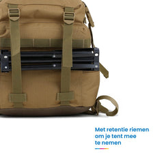 YONO Tactical Backpack Militaire Rugzak - Tactische Wandelrugzak Leger - 45L - Lichtbruin