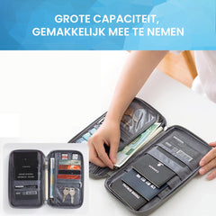 YONO Reis Portemonnee met Paspoort Houder - Documenten Organizer Hoesje - Kaarthouder Pasjes Tasje - Turquoise