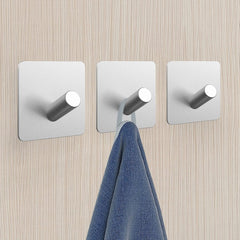 YONO Handdoekhaakjes – Zelfklevende Haakjes – RVS Ophanghaakjes – Ultra Sterke Plakhaakjes – 4 Stuks – Zilver