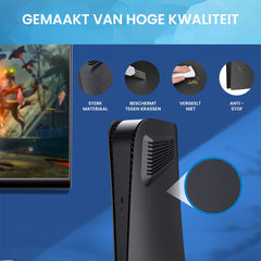 YONO Faceplate geschikt voor Playstation 5 Digital Edition - PS5 Console Skin Cover Accessoires - Zwart