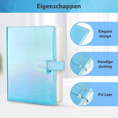 YONO Fotoalbum 128 voor Instant Camera Fotopapier - Fotoboek Geschikt voor Fujifilm Instax Mini 12 / 11 / 9 / 8 / 7s / 25 / 90 / Link / SP-2 / Liplay - Film Polaroid - Kodak en Meer - Blauw