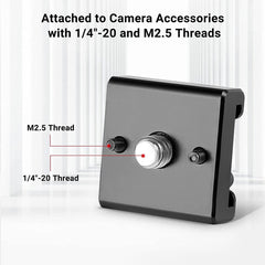 YONO Cold Shoe Mount Adapter Set - Metaal - 2 Stuks - Zwart