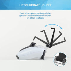 Telefoonhouder geschikt voor PS5 Controller – Smartphone Klem Universeel geschikt voor Playstation 5 – Transparant