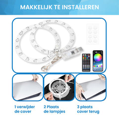 YONO LED Strip Kit geschikt voor Playstation 5 - PS5 Accessoires met App - RGBW