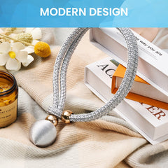 YONO Luxe Gordijn Houder - Gordijn Embrasse Modern - Gordijnbinder Touw - 2 Stuks - Grijs