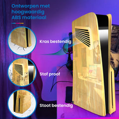 YONO Faceplate geschikt voor Playstation 5 SLIM Disc Edition - PS5 Console Skin Cover Accessoires - Goud