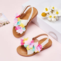 YONO Sandalen Meisje - Open Zomer Schoenen Meisjes - Wit - Maat 28