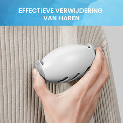 YONO Kledingroller Kleefroller - Kledingborstel Afwasbaar - Plakroller - Huisdierhaar en Kattenhaar Verwijderaar - Pluizenverwijderaar - Wit