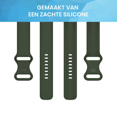 YONO Bandje geschikt voor Google Pixel 2 - Siliconen Armband - Donkergroen