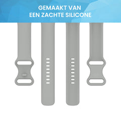 YONO Bandje geschikt voor Google Pixel 2 - Siliconen Armband - Grijs