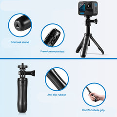 YONO Mini Tripod Stick geschikt voor GoPro / DJI Osmo / Insta360 - Action Camera Selfie Statief Grip – Zwart