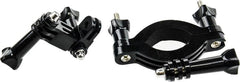 YONO Roll Bar Mount geschikt voor GoPro Action Camera - Buisklem voor Fiets / Mountainbike / Motor - Zwart
