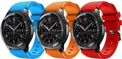 YONO Siliconen Bandjes 22mm - Horlogebandjes geschikt voor Samsung Galaxy Watch 46mm / 3 (45mm) / Gear s3 - Polar Vantage M2 / Grit X - Huawei Watch GT 3 (pro) / 2 - Amazfit GTR - Siliconen – 3 Pack