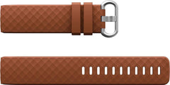 YONO Bandje geschikt voor Fitbit Charge 4/3 – Siliconen – Bruin – Small