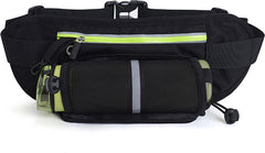 YONO Heuptas Wandelen met Flessenhouder - Buideltas Outdoor met Drinkfles / Bidon Houder - Zwart